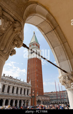 Zentralbibliothek der Markusplatz, Venedig Stockfoto