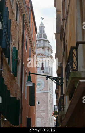 Glockenturm von Santa Maria Formosa, Venice Stockfoto
