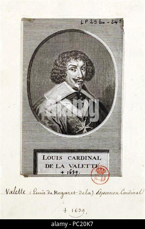 377 Louis de Nogaret de La Valette d'Épernon (1593-1639), Kardinal Stockfoto