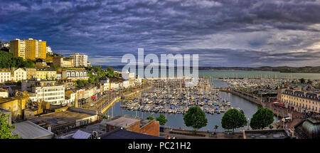 De - Devon: Hafen von Torquay und die Stadt (HDR-Bild) Stockfoto