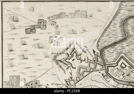 393 Karte von Gent von Georges Louis Le Rouge, Detail (0) Stockfoto