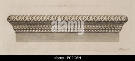 458 Ormament der architektonische Besonderheit - Stuart James&amp; Nicholas Revett - 1762 Stockfoto