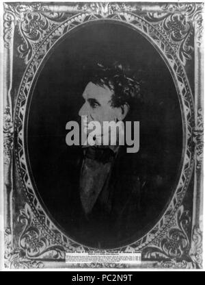 Abraham Lincoln, unmittelbar vor dem Senat die Nominierung, Chicago, Illinois Stockfoto