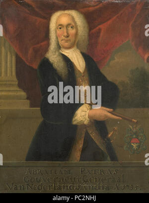 Abraham Patras (1671-1737). Gouverneur - generaal (1735-37) Stockfoto