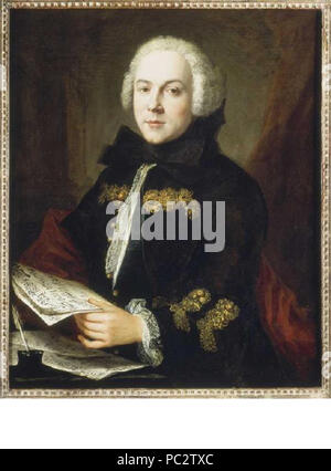 494 Portrait de Boccherini attribué à Jean-Etienne Liotard (1702-1789) Stockfoto