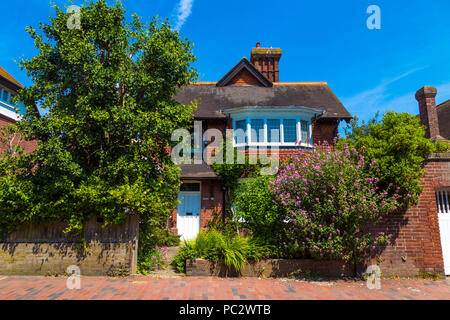 Hübschen roten Backstein Englisch Familie Haus in Lewes, Großbritannien Stockfoto