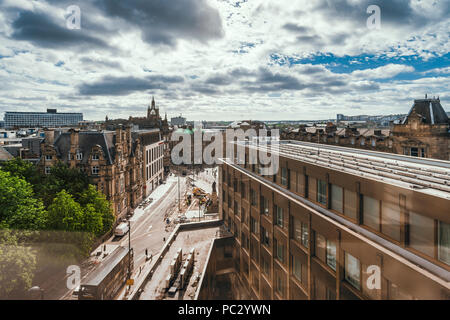 Blick auf das Stadtzentrum von Newcastle aus dem Hampton by Hilton Hotel Newcastle upon Tyne, UK. Stockfoto