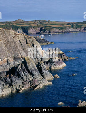 Felsformationen NR ST DAVIDS. Stockfoto