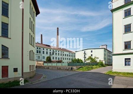 Hop Store House in saazer Stadt. Der Tschechischen Republik. Stockfoto