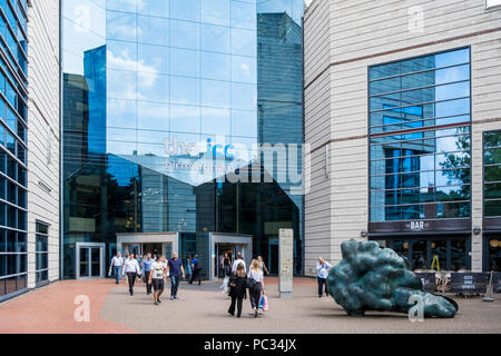 Eingang des International Convention Centre (ICC), Birmingham, England, Großbritannien Stockfoto