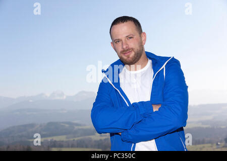 Ein Bild von einem bärtigen Mann Stockfoto
