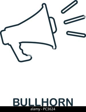 Megaphon kreative Symbol. Einfaches element Abbildung. Megaphon Konzept symbol Design aus seo-Sammlung. Perfekt für Web Design, Anwendungen, Software, drucken Stock Vektor