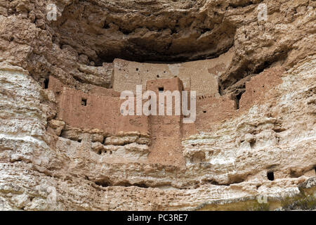 Montezuma Castle Nationalmonument, Camp Verde, Arizona Stockfoto