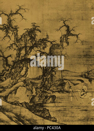 370 Li Cheng. Lesen Stele Nest Stein 10 C. Osaka, Stadtmuseum. Stockfoto