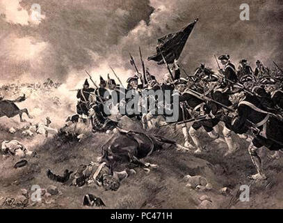 593 Die Schlacht von Dettingen Stockfoto