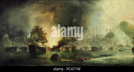593 Die Schlacht von Navarino vom 20. Oktober 1827 Stockfoto
