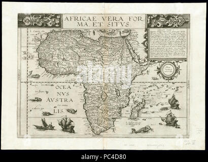 Afrika 1593, Gerard de Jode Stockfoto