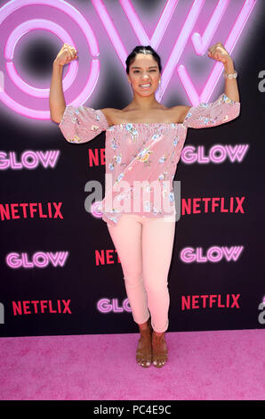 Besetzung von Netflix "Glow" feiert Premiere der Saison 2 Mit 80 der Übernahme auf Muscle Beach bietet: Shakira Barrera, Wo: Venice, California, United States Wann: 29 Jun 2018 Credit: FayesVision/WENN.com Stockfoto