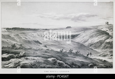 598 Die Pnyx in Athen - Ingram Edward - 1834 Stockfoto