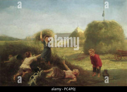 672 Вениг Сенокос 1899 Stockfoto