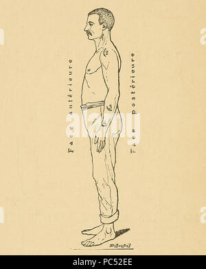 14 Bertillon - Identifikation anthropométrique (1893) 348 Stockfoto