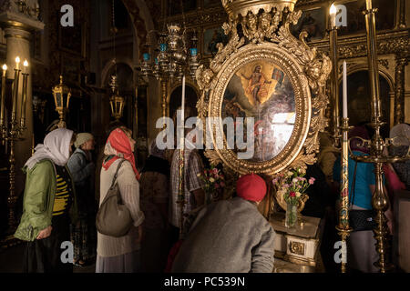 Der Xenon - panagia Faneromeni, Korfu, Griechenland Stockfoto