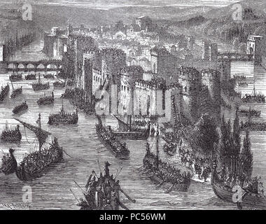 633 Viking Belagerung von Paris Stockfoto