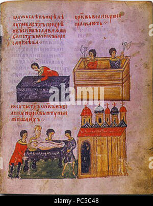 586 Geschichte von Boris und Gleb, 01. Stockfoto