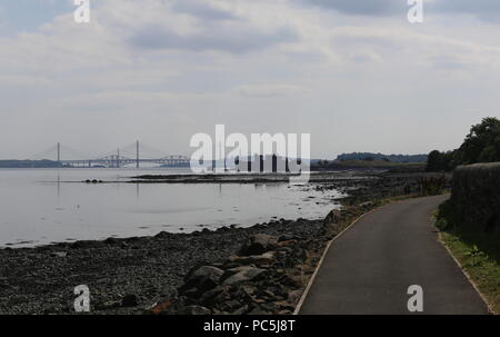 Der John Muir Weg in der Nähe des Blackness Castle Schottland Juli 2018 Stockfoto