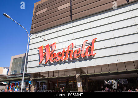 Westfield Shopping Center Mall in Parramatta, Sydney, Australien Stockfoto