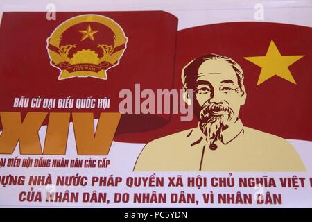 Ho Chi Minh City Museum. Revolution kämpfen. Ho Chi Minh (1890-1969), vietnamesischer Revolutionär, Präsident der Demokratischen Republik Vietnam. Ho Chi Minh City. Vietnam. | Verwendung weltweit Stockfoto