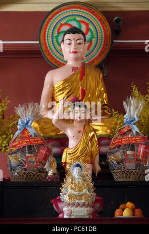 Prinz Siddharta Gautama Buddha, wie ein Kind. Ho Chi Minh City. Vietnam. | Verwendung weltweit Stockfoto