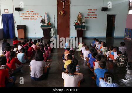 Vinh Sohn katholischen Waisenhaus. Ethnische Kinder. Kon Tum. Vietnam. | Verwendung weltweit Stockfoto