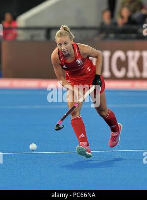 London, Großbritannien. 31. Juli 2018. Hannah Martin (ENG). England V Korea. Match 28. Crossover Spiel. Hockey der Frauen-WM 2018. Lee Valley Hockey Centre. Queen Elizabeth Olympic Park. Stratford. London. UK. 31.07.2018. Credit: Sport in Bildern/Alamy leben Nachrichten Stockfoto