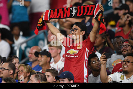 Miami Gardens, FL, USA. Juli 31, 2018. Manchester United vs Real Madrid. Internationalen Champions Cup. Miami Gardens, FL. Juli 31, 2018. Personal Foto von Jim Rassol Credit: Sonne-hinweissymbol/ZUMA Draht/Alamy leben Nachrichten Stockfoto