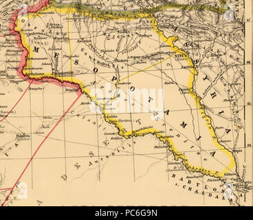 42 Heinrich Kiepert. Asia citerior. Mesopotamien Stockfoto