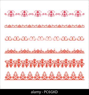 Florale Grenzen Stock Vektor