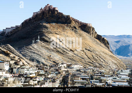 Gyantse Dzong oder Gyantse fort, Tibet Stockfoto