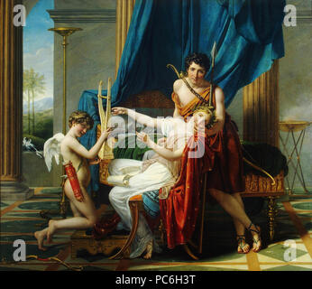 47 Jacques-Louis David - Sappho und Phaon, 1809 Stockfoto