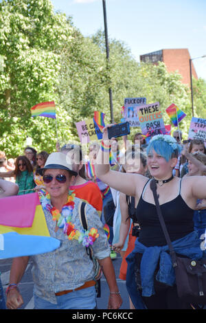 Norwich Stolz, 28. Juli 2018 DE Stockfoto