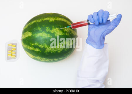 Wassermelone spielte mit Genetik Stockfoto