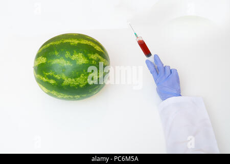 Wassermelone spielte mit Genetik Stockfoto