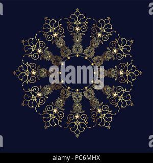 Goldenen Ornament Stock Vektor