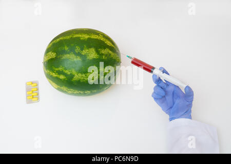 Wassermelone spielte mit Genetik Stockfoto