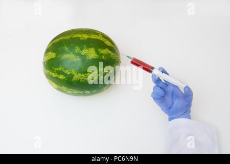 Wassermelone spielte mit Genetik Stockfoto