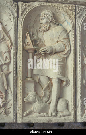 299 Intérieur abbatiale Mont-Saint-Michel -2009-10-30 027 Stockfoto