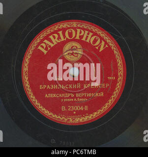629 Vertinsky Parlophone B. 23004, 02. Stockfoto