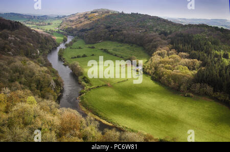 Blick von Eagle's Nest, das Wye Valley Stockfoto