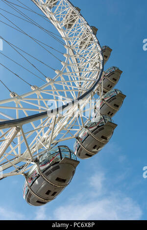 Kapseln des London Eye, England, Großbritannien Stockfoto
