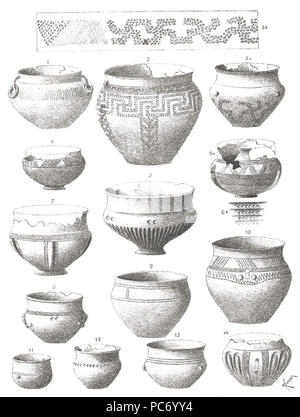 55 Archeologie - Třebická Dobřichov Stockfoto